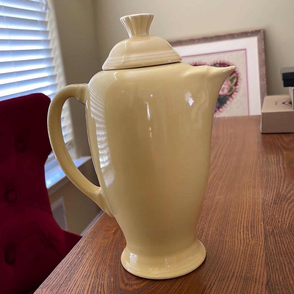 Fiestaware, coffee pot in yellow
